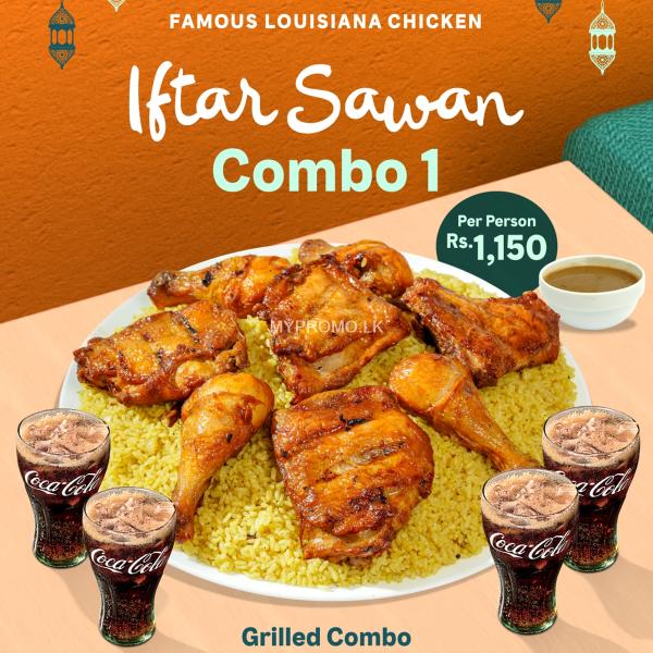 Iftar Sawan Combo 1 at Popeyes Sri Lanka