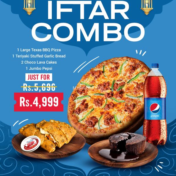 Iftar combo at Domino's Pizza